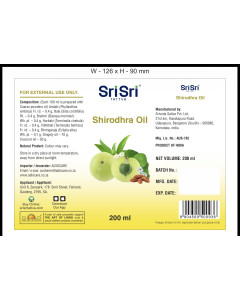 Shirodara oil 200ml